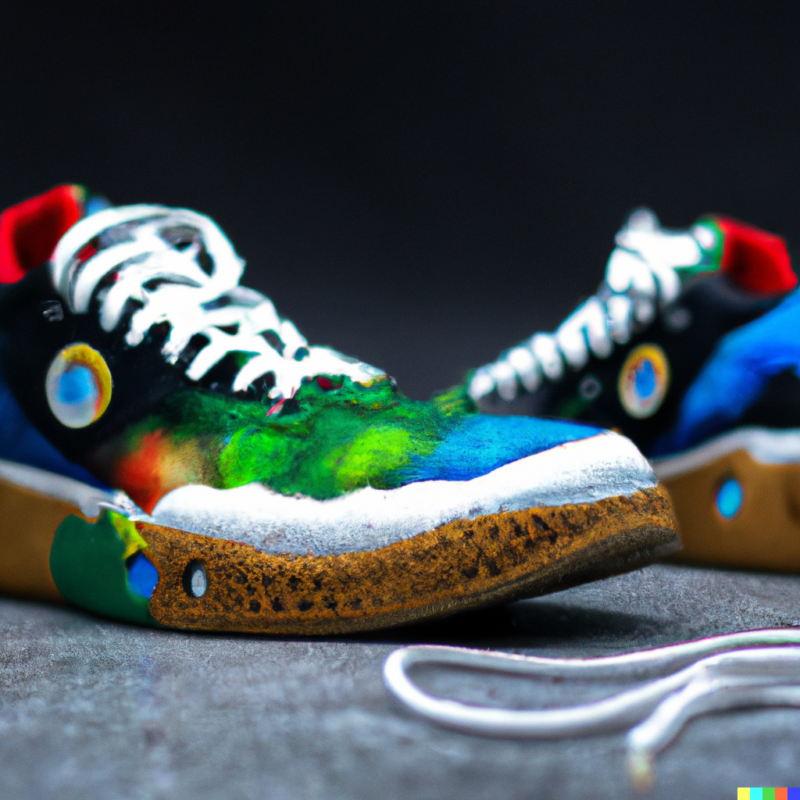 Recycled Sneakers with Unique Flare